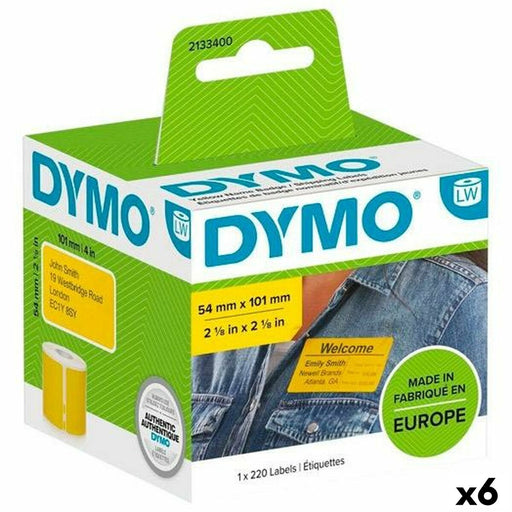 Etiquettes pour Imprimante Dymo Label Writer Jaune 220 Pièces 54 x 7 mm (6 Unités)