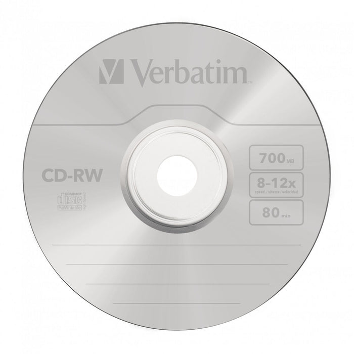CD-RW Verbatim    10 Unidades 700 MB 12x