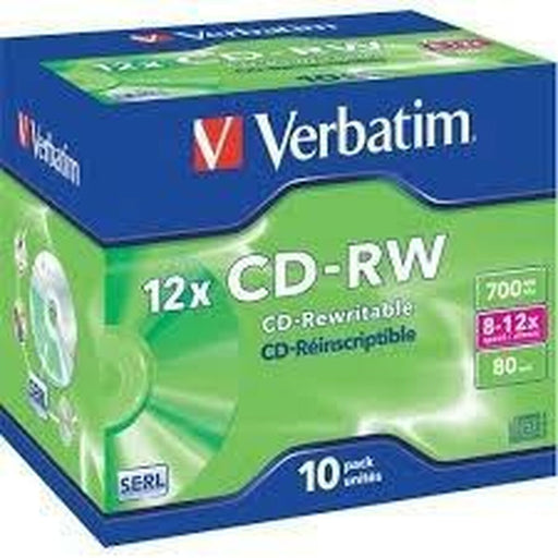 CD-RW Verbatim    10 Unités 700 MB 12x