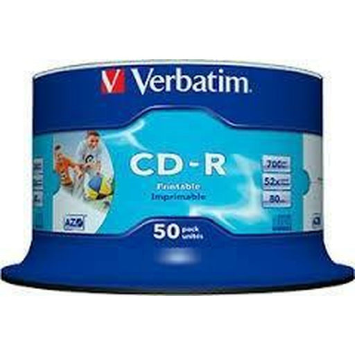 CD-R Verbatim AZO Wide Inkjet Printable 50 Units 700 MB 52x