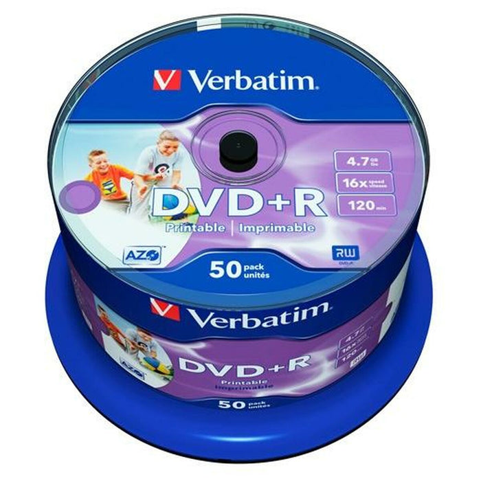 DVD-R Verbatim    50 Unidades 4,7 GB 16x (50 Unidades)