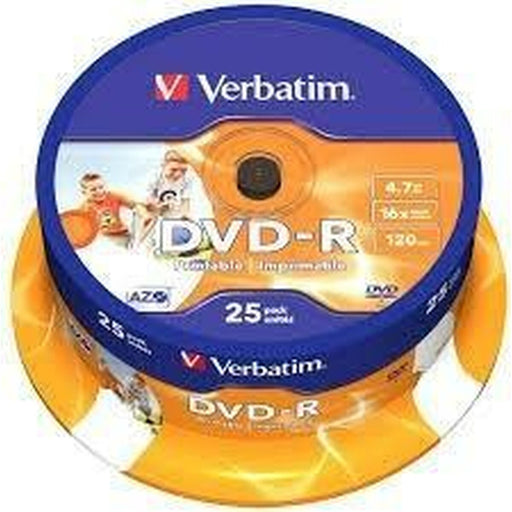 DVD-R Verbatim    25 Unités 4,7 GB 16x