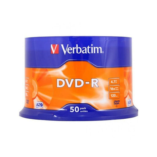 DVD-R Verbatim Matt Silver 50 Unidades 4,7 GB 16x (50 Unidades)