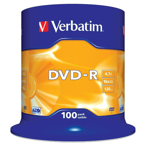 DVD-R Verbatim Matt Silver 100 Unités 4,7 GB 16x