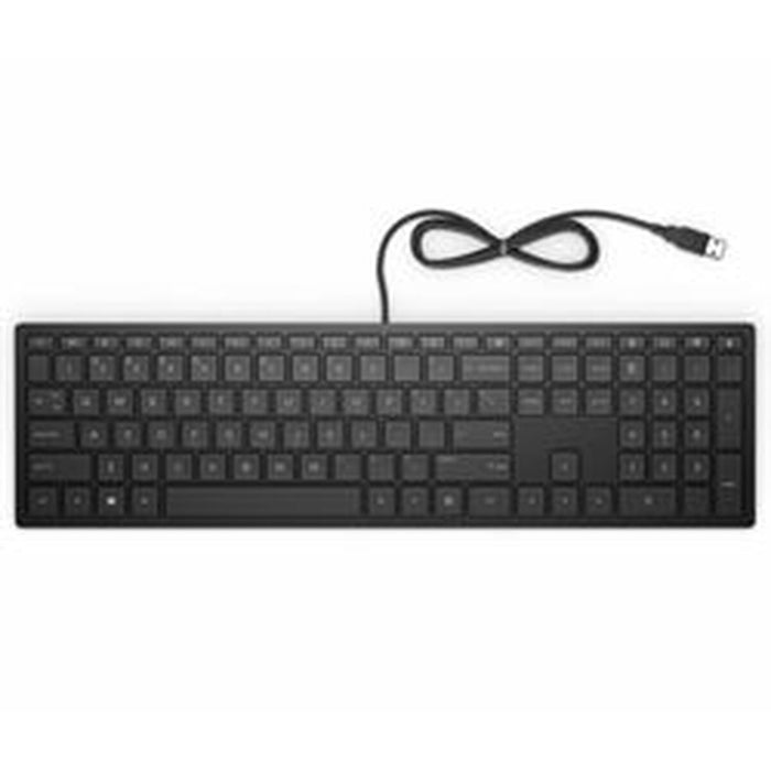 Teclado HP 4CE96AA#ABE Qwerty Español Negro