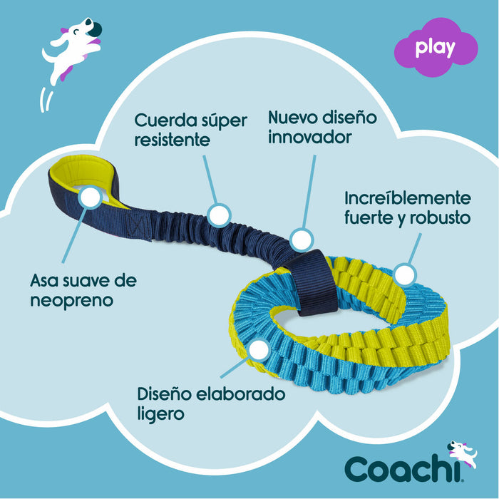 Juguete de adiestramiento Coachi TUGGI HELIX Azul