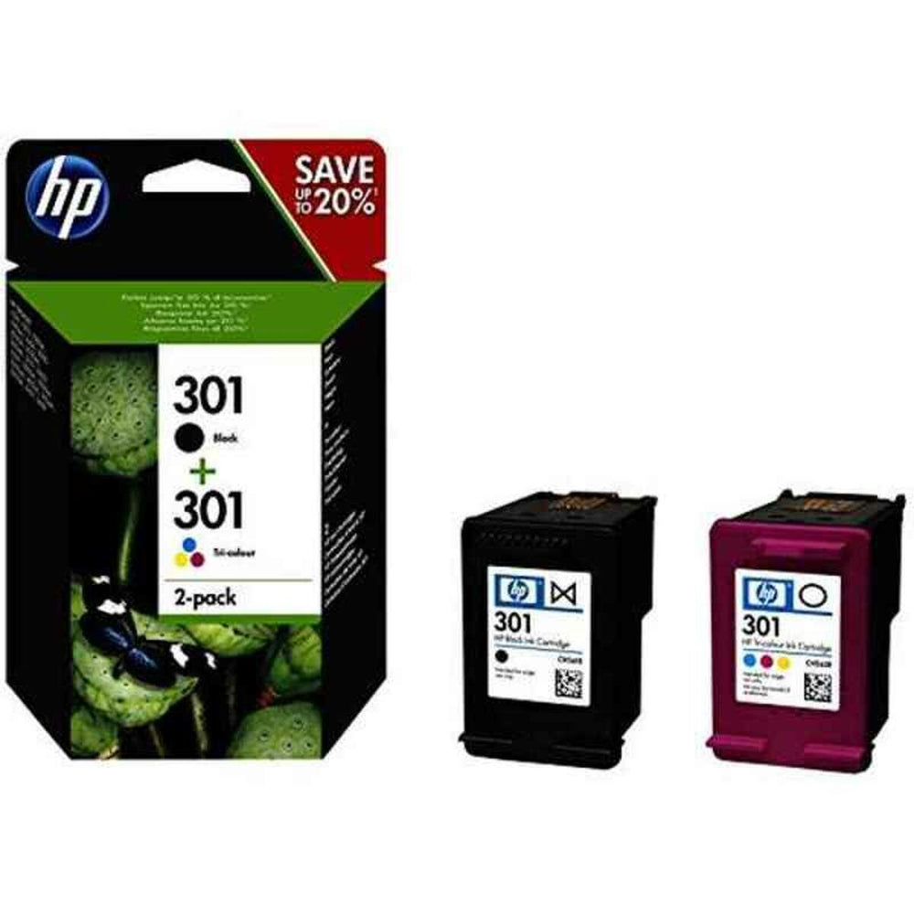 Cartouche d'Encre Compatible HP N9J72AE Noir Tricolore (2 Unités)