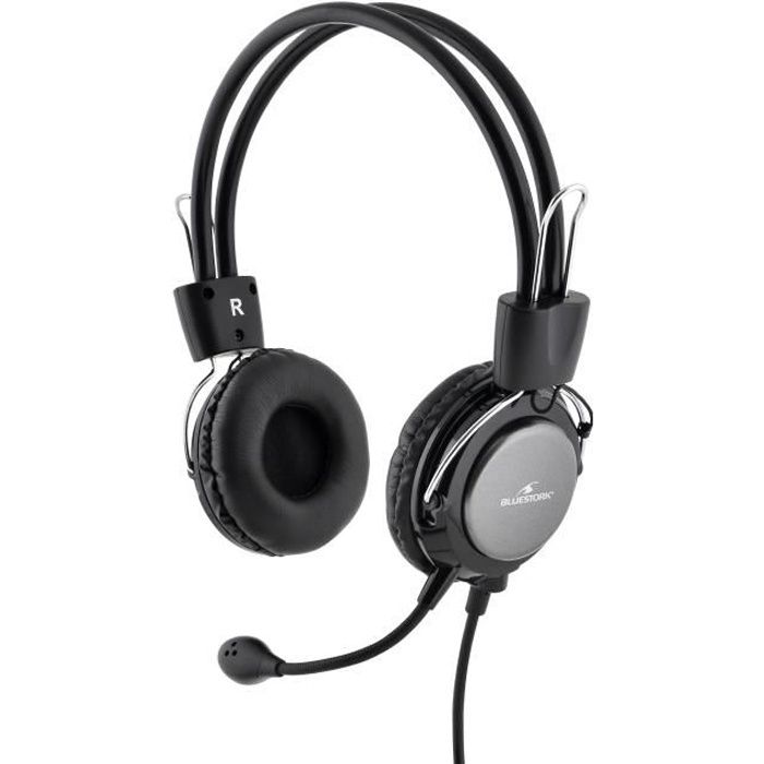 Casque-Micro - BLUESTORK - MC201 - Compatible Windows/Mac/Smartphone/Tablette - Bestpower