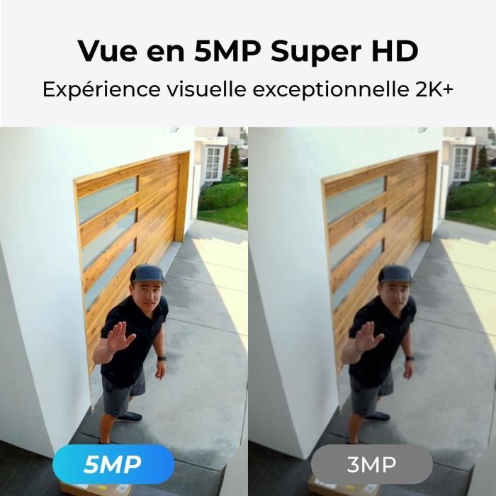 Caméra extérieure - REOLINK - B430 - Panneau solaire - Blanc - Bestpower