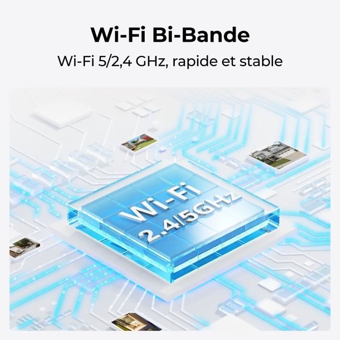 Caméra extérieure - REOLINK - B430 - Panneau solaire - Blanc - Bestpower