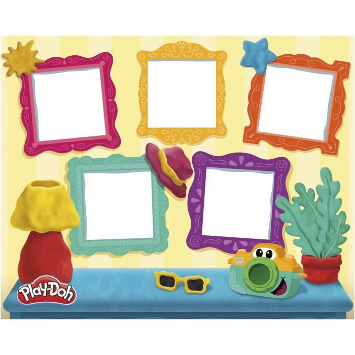 Play-Doh Mes petites photos Starters, pâte a modeler, caméra factice, 7 accessoires et tapis d'activité, des 2 ans - Bestpower