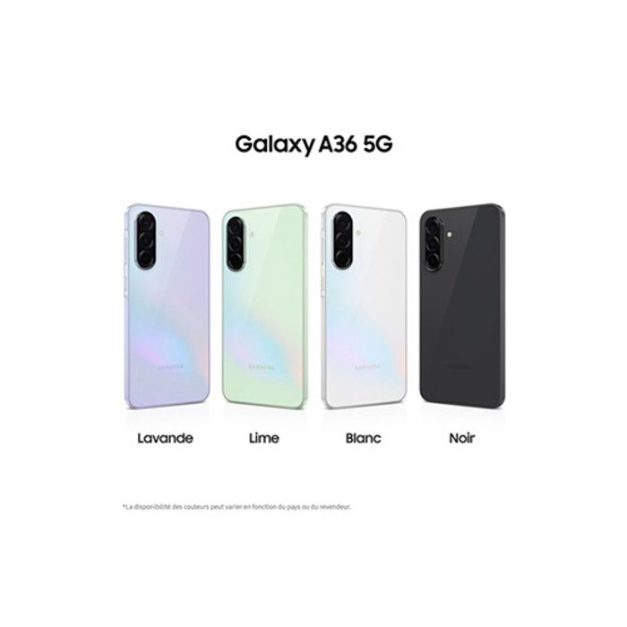 Smartphone Samsung Galaxy A36 6,7 5G Nano SIM 128 Go Blanc