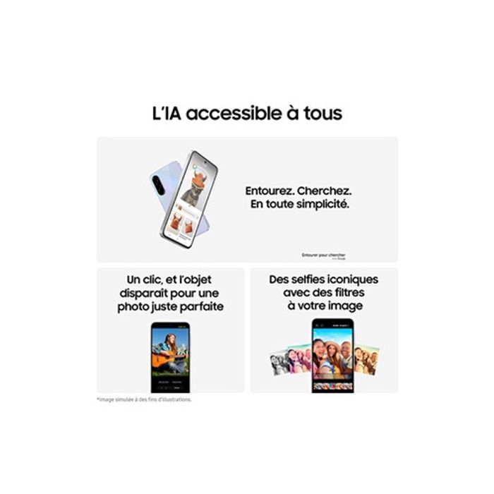 Smartphone Samsung Galaxy A36 6,7 5G Nano SIM 128 Go Blanc