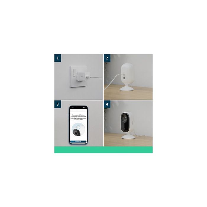 Caméra de surveillance - ARLO - VMC3260-100EUS - Résolution 2K - Vision nocturne couleur - Autonomie 6 mois - Bestpower