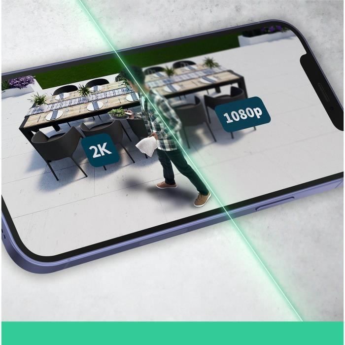 Caméra de sécurité connectée - ARLO - Essential2 - Pack de 3 - Résolution 2K - Vision nocturne couleur - Bestpower