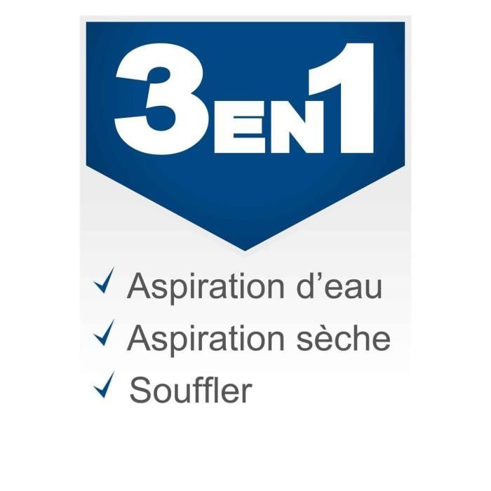 Aspirateur eau et poussiere VC25 - 1200W - Cuve inox 25L - SCHEPPACH