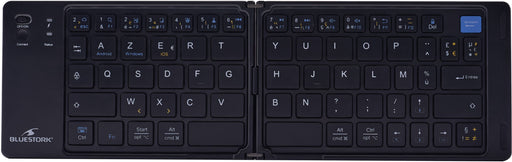 Clavier sans fil pliable - Ordinateur, tablette, smartphone, TV - Touches ciseaux - BLUESTORK - KB-MINI-FOLD/FR - AZERTY - Noir - Bestpower