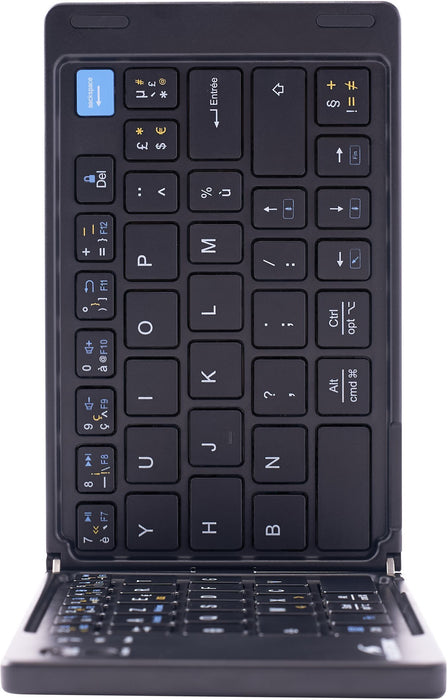 Clavier sans fil pliable - Ordinateur, tablette, smartphone, TV - Touches ciseaux - BLUESTORK - KB-MINI-FOLD/FR - AZERTY - Noir - Bestpower