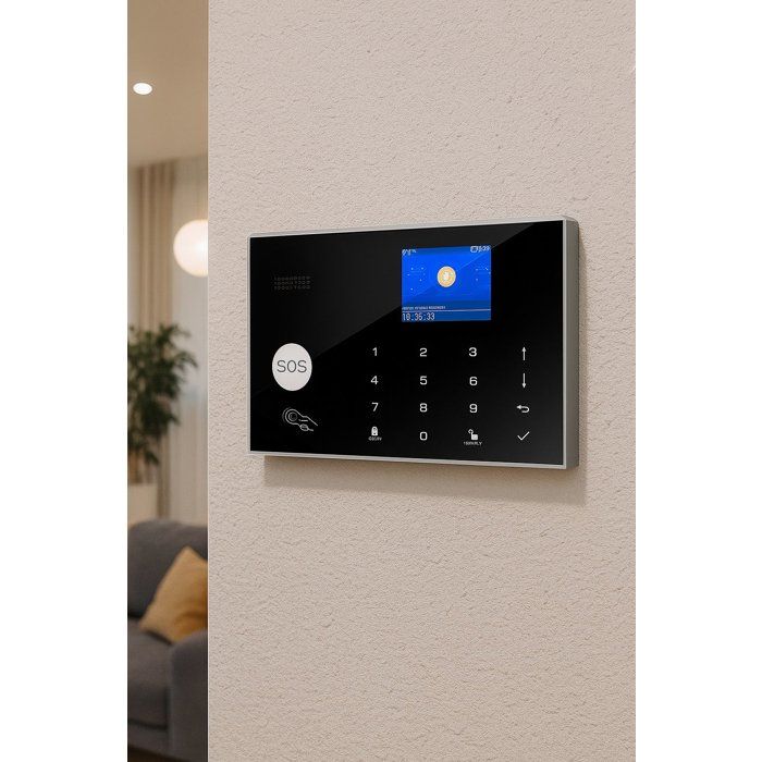 Kit alarme sans fil - LINK2HOME - Contrôle smartphone - Sirenes 90/100 dB - Accessoires complets + badges RFID