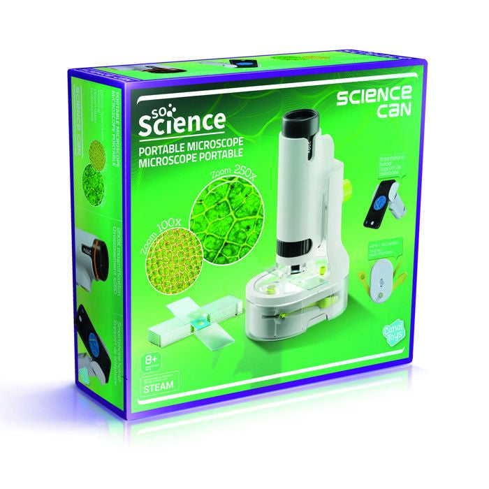 Canal Toys - So Science - Microscope Portable 250X avec support smartphone et accessoires - COS 001 - Bestpower