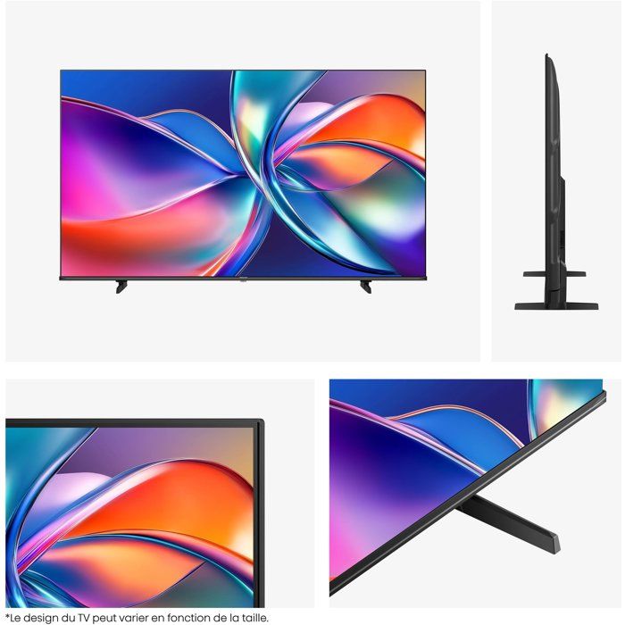 Hisense 43E7S - TV QLED 43 (108 cm) - 4K UHD 3840x2160 - HDR10+ - Smart TV Vidaa - 3xHDMI 2.1 - WiFi