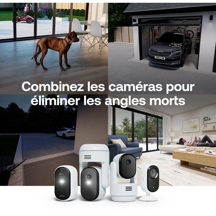 Caméra de surveillance - Arlo - Essential 3 1 caméra 2K + 1 sonnette vidéo HD - Extérieur - Bestpower