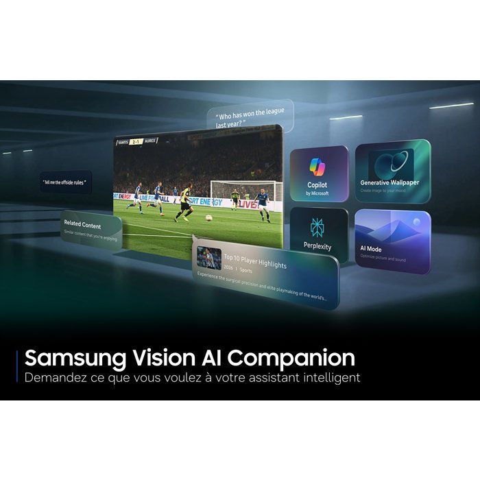 Samsung TU43U7005H - TV LED 43 (109 cm) - 4K UHD 3840x2160 - HDR10+ - Smart TV - Gaming Hub - 3xHDMI - WiFi - Bestpower