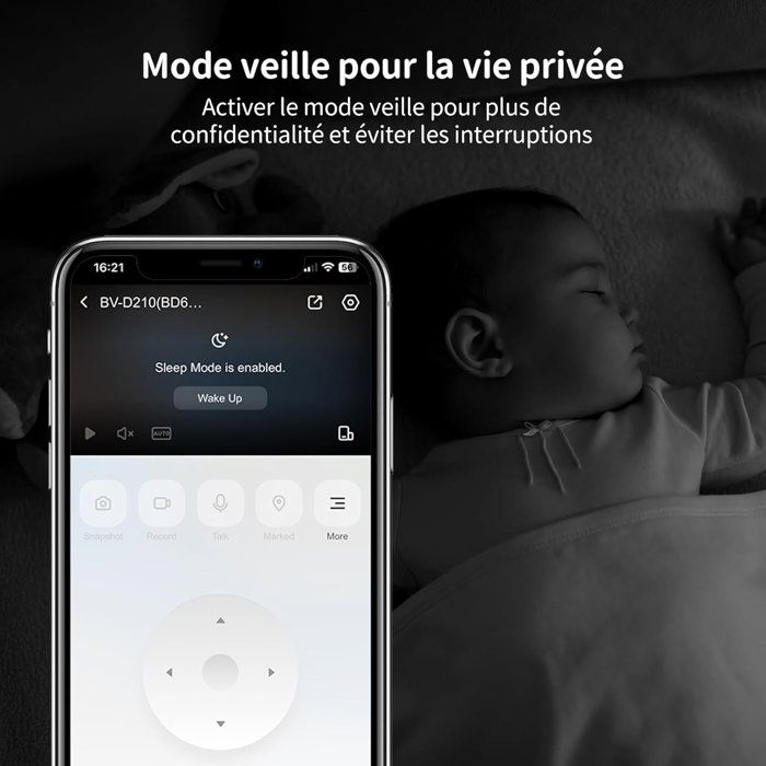 Caméra de surveillance - BEANS VIEW - D210 2K - Intérieur - WiFi - Vision nocturne - Bestpower