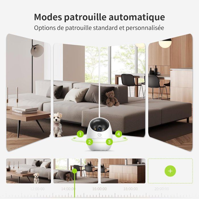 Caméra de surveillance - BEANS VIEW - D210 2K - Intérieur - WiFi - Vision nocturne - Bestpower