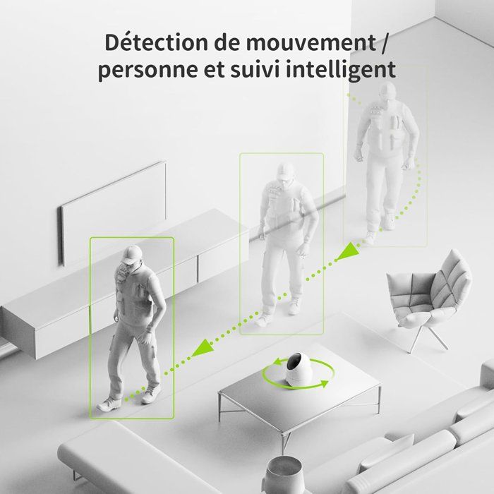 Caméra de surveillance - BEANS VIEW - D210 2K - Intérieur - WiFi - Vision nocturne - Bestpower