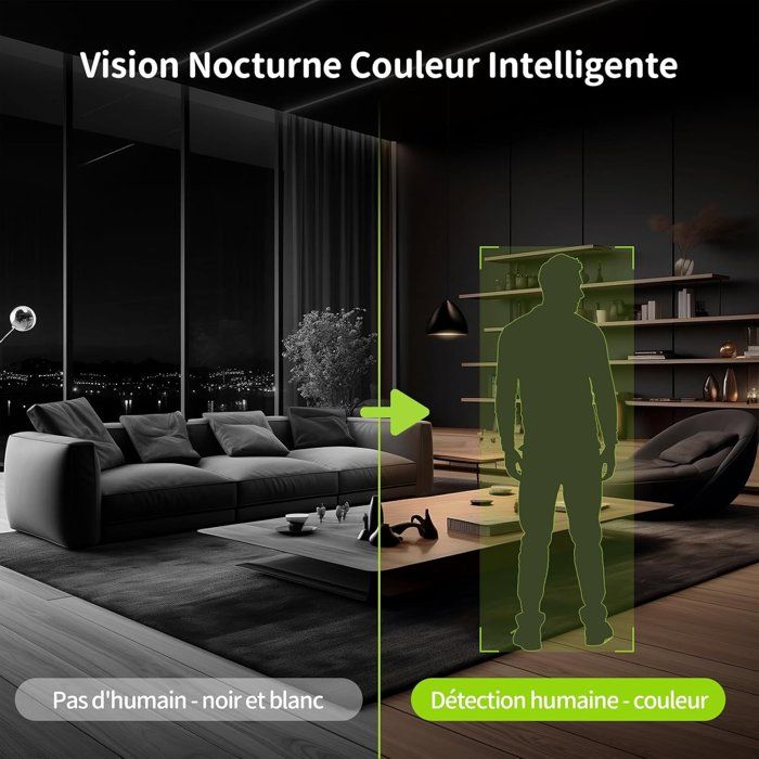 Caméra de surveillance - BEANS VIEW - D210 2K - Intérieur - WiFi - Vision nocturne - Bestpower