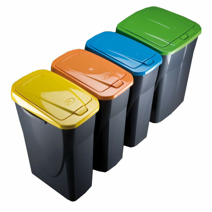 Poubelle recyclage Mondex Ecobin Jaune Avec couvercle 25 L