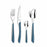 Cutlery Amefa Eclat Navy Blue Metal (24 pcs)