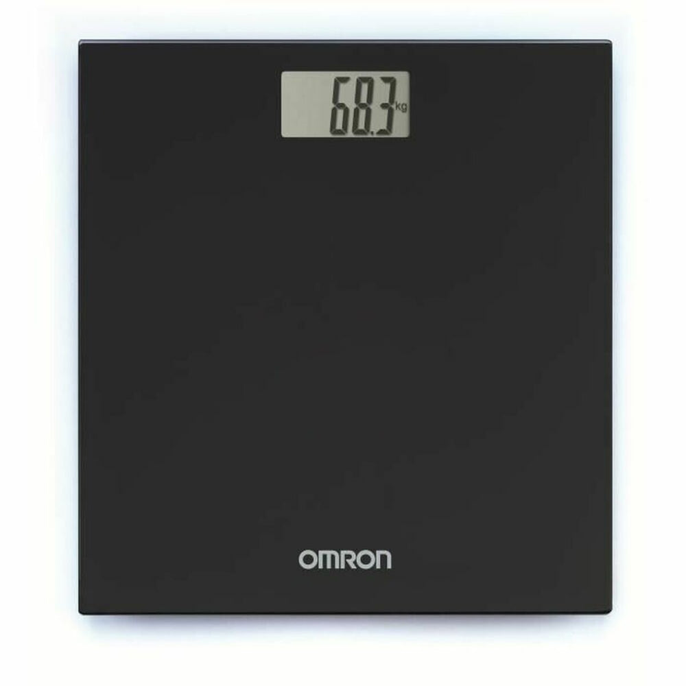 Digital Bathroom Scales Omron 29 x 27 x 2,2 cm Black Glass