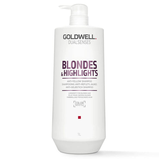 Shampoing Matifiant pour Cheveux Blonds Goldwell Dualsense Noir Crème