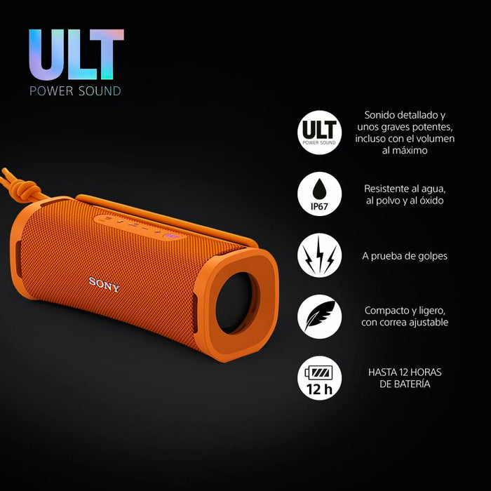 Haut-parleurs bluetooth portables Sony SRSULT10D Orange