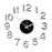 Reloj de Pared Pegatina Blanco Plateado ABS EVA Ø 35 cm (6 Unidades)