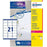 Etiquetas para Impresora Avery L7160 Blanco 100 Hojas 63,5 x 38,1 mm (5 Unidades)