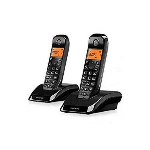 Téléphone Sans Fil Motorola S1202 Duo Noir/Blanc