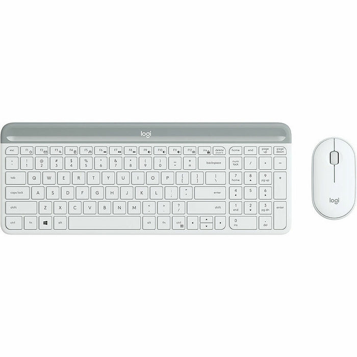 Souris & clavier Logitech MK470 Espagnol Qwerty Blanc