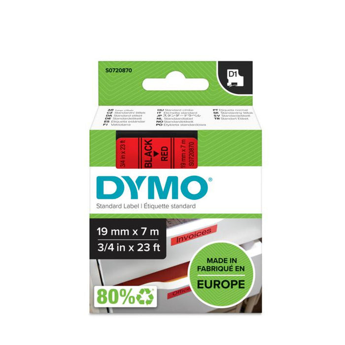 Printer Labels Dymo S0720870 Red Black