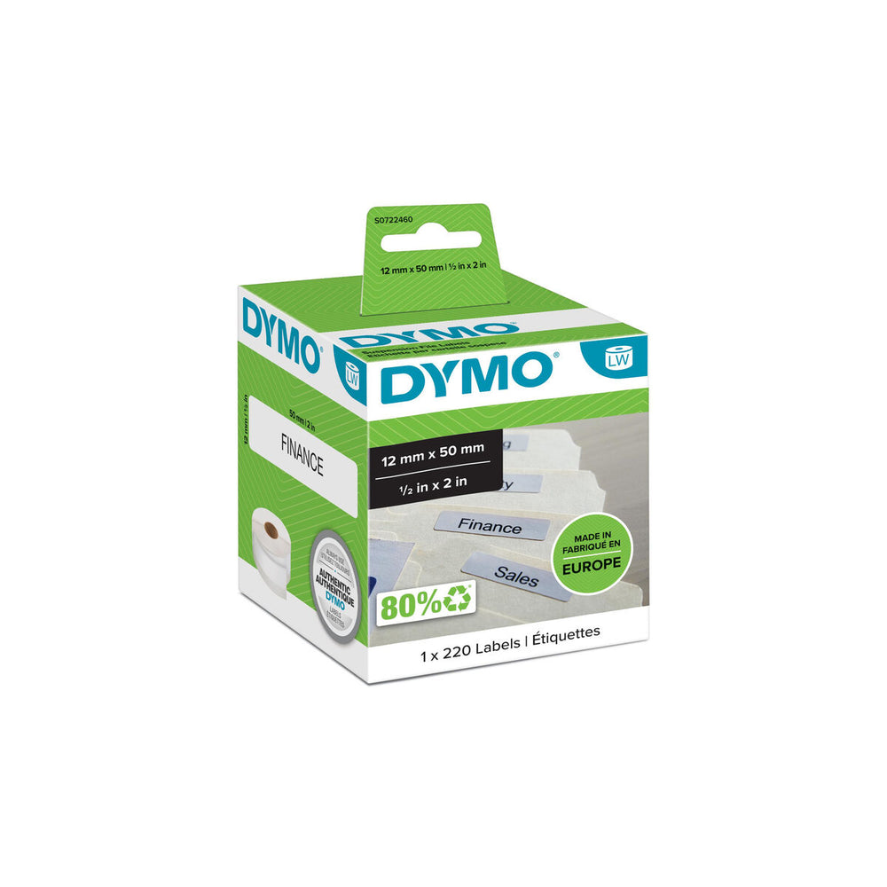Etiquettes pour Imprimante Dymo 99017 50 x 12 mm LabelWriter™ Blanc (6 Unités)