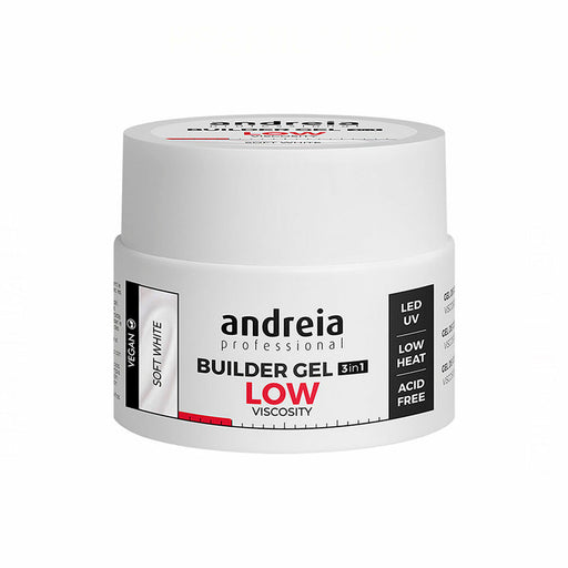 Vernis à ongles en gel Builder Low Viscosity Andreia Professional Builder Blanc (44 g)