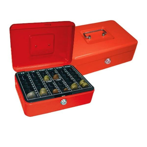 Caja de caudales Q-Connect KF03322 Rojo Aluminio 250 x 180 x 90 mm