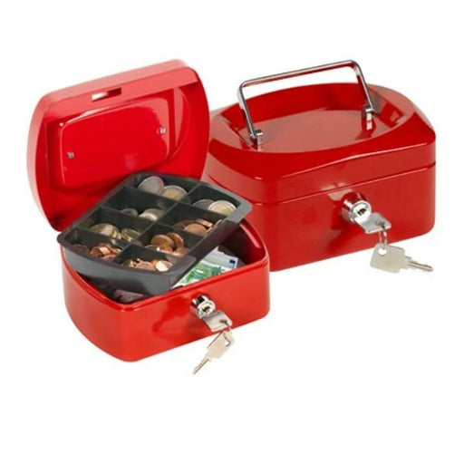Safe-deposit box Q-Connect KF04247 Red Aluminium