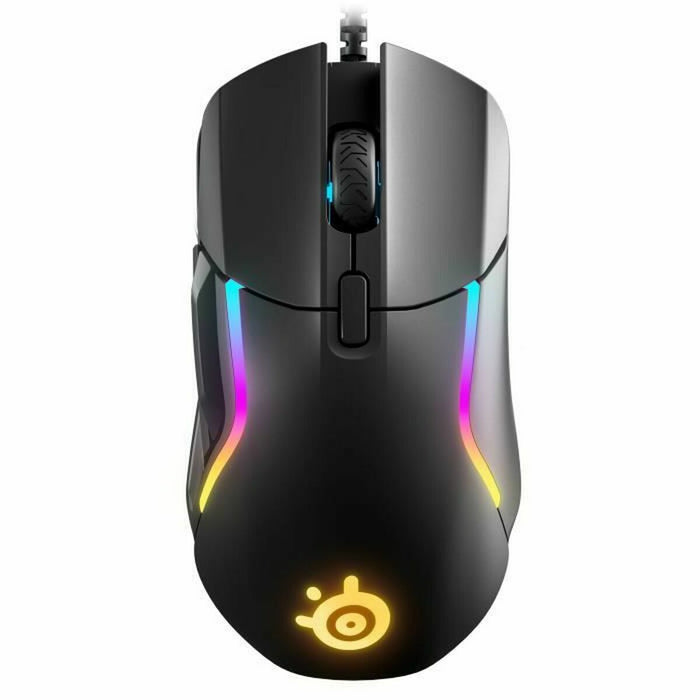 Ratón SteelSeries Rival 5 Negro Gaming Luces LED Con cable