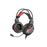 Headphones with Microphone Genesis Neon 350 Red Black Red/Black
