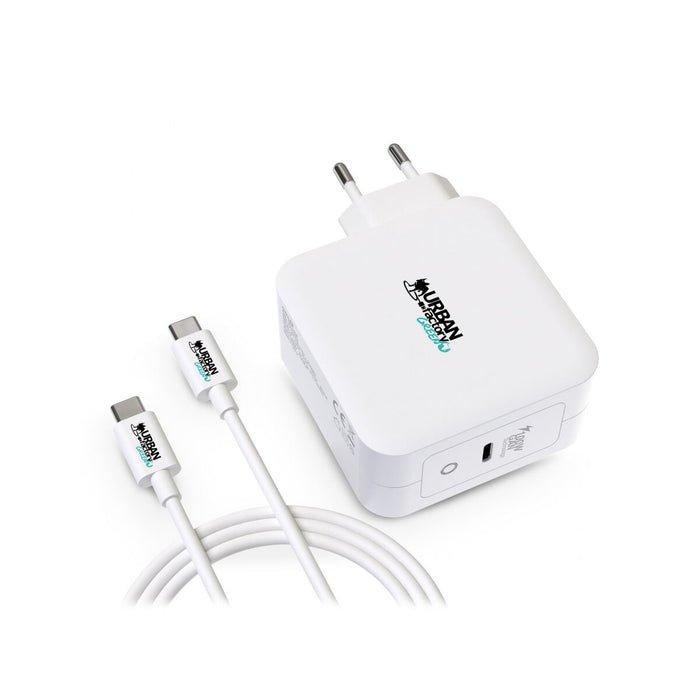 Cargador de Pared + Cable USB C Urban Factory GSC10UF Blanco