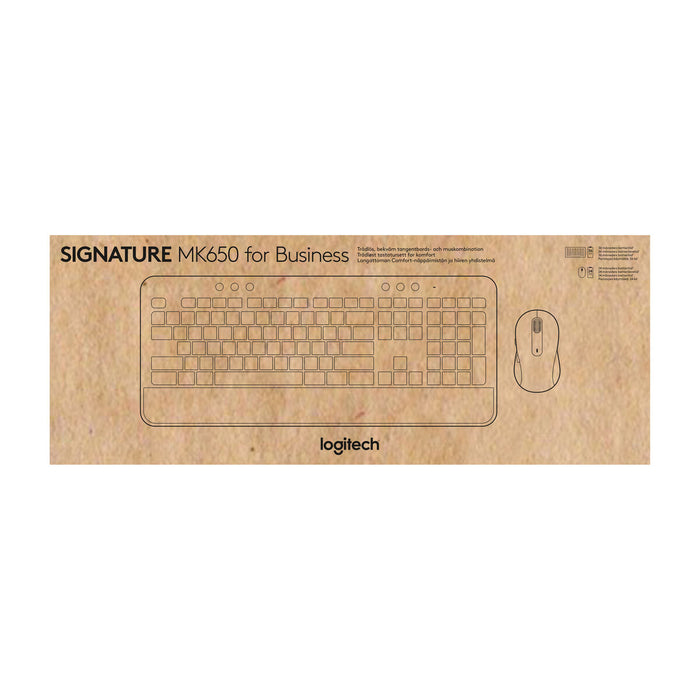 Keyboard and Wireless Mouse Logitech 920-011001 Black Azerty French