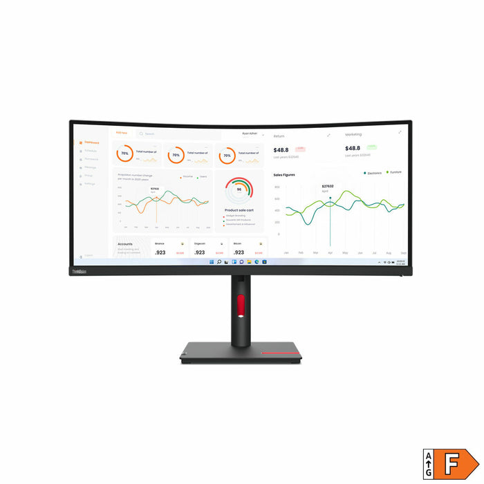 Écran Lenovo ThinkVision T34W-30 34" 60 Hz 50-60 Hz Wide Quad HD